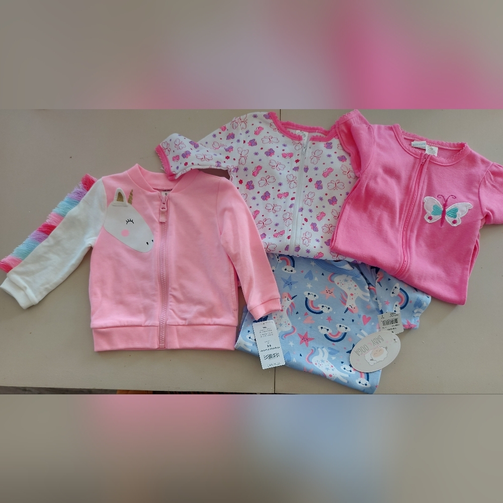 **3 Listings $40**       Adorable Baby Girl Clothing Set - Pink and Blue